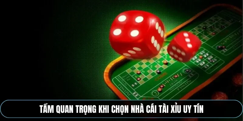 Tầm quan trọng khi chọn nh&agrave; c&aacute;i t&agrave;i xỉu uy t&iacute;n
